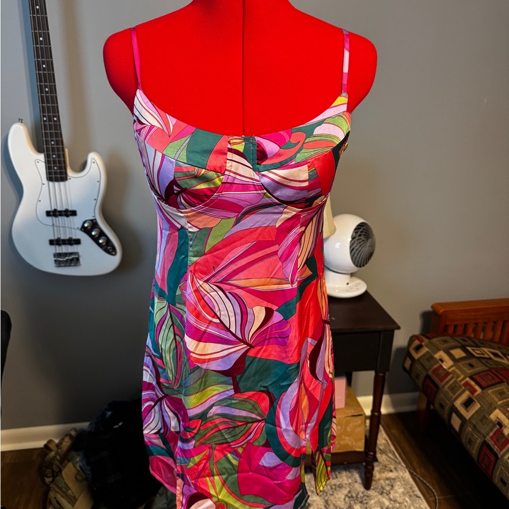 Vibrant Abstract Mini Dress